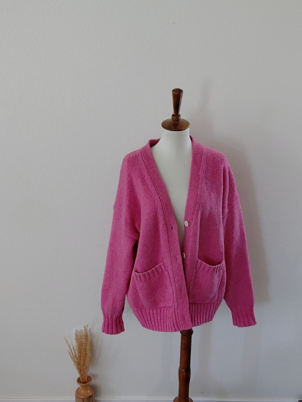 Alex Mill Pink Lambswool Sweater Cardigan
